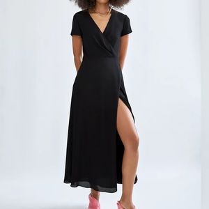 Slit Wrap Dress - Babaton